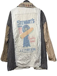 Vintage 50er Jahre Hand Made Patchwork Chor Jacke Gr. XL Union Made IN USA - Bild 1 von 17