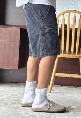 Pantalones Cortos Wrangler Vintage Y2K Patinador Principios de la década de 2000 Negro Carpintero Para Hombre 36 Foto 1 de 4