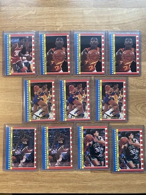 Lot of (11) 1987-88 Fleer Basketball Stickers Hakeem Wilkins English Clean - Image 1 of 2