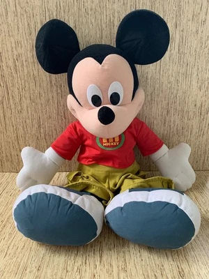 Disney 2000 Plush Soft Stuffed Jumbo Mickey Mouse Fisher-Price Mattel 24" Tall - Image 1 of 4