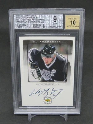 Wayne Gretzky 1999-00 cubierta superior exclusiva automática/99 SP BGS 9 KINGS AL2 Foto 1 de 2