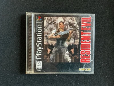 Resident Evil (PlayStation 1 PS1 Playstation 1 Black Label Jewel Case CIB Tested - Image 1 of 4