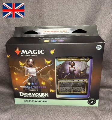 Magic Duskmourn House of Horror, Commander Deck Miracle Worker (ENG, Sealed) mtg - Immagine 1 di 4
