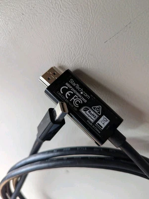 Startech 6.5ft Mini DisplayPort to HDMI Adapter Cable - MDP2HDMM2MB - Image 1 of 2