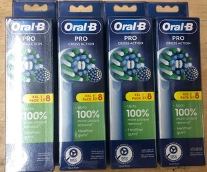 Braun Oral B Pro Cross Action. Elektrische Ersatzzahnbürstenköpfe 8 Stück X4 - Bild 1 von 2