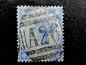 nystamps British Gibraltar Stamp # SG11W Used $550 WMK Inverted  N21y838 - Picture 1 of 2