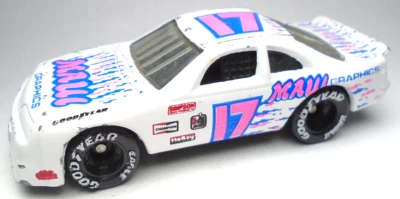 1992 MATCHBOX FORD THUNDERBIRD #17 MAUI GRAPHICS WHITE 3" DIECAST NASCAR W/ PINK - Image 1 of 4