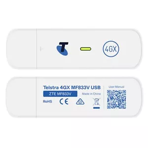 TELSTRA 4G 4GX PREPAID USB MODEM HOTSPOT MOBILE BROADBAND MF833V DONGLE - Picture 1 of 5