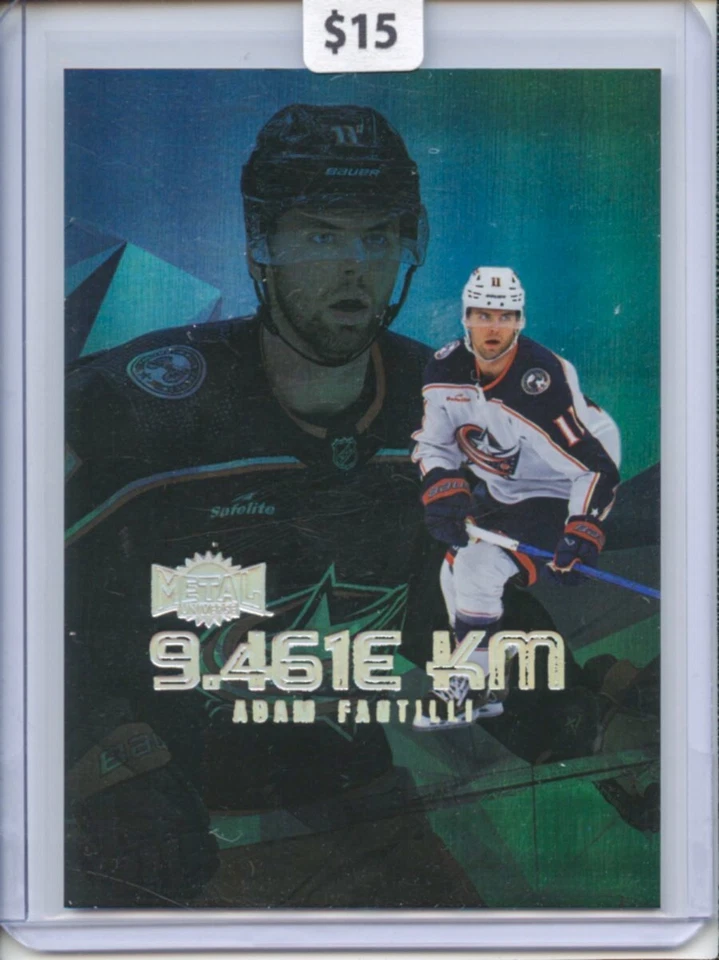 2023-24 Skybox Metal Universe Adam Fantilli 9.461E KM SP #LY-24 - Image 1 of 2