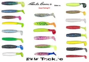 Charlie Brewer's Crappie Slider 1 -1/2" Grub 15/Pack~FREE Shipping - Picture 1 of 34