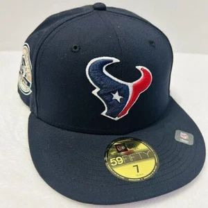 New Era Houston Texans Inaugural Season Patch 59FIFTY Fitted Hat Cap Blau Gr. 7 - Bild 1 von 7