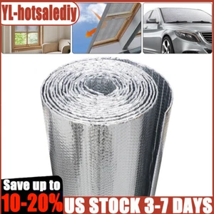 10 x 1M Radiator Heat Reflective Insulating Foil Energy Saving Double Al Foil US - Picture 1 of 17