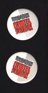Vintage Tears For Fears NEW 80s Logo Image Button Badge 1 3/4" Round - Picture 1 of 1