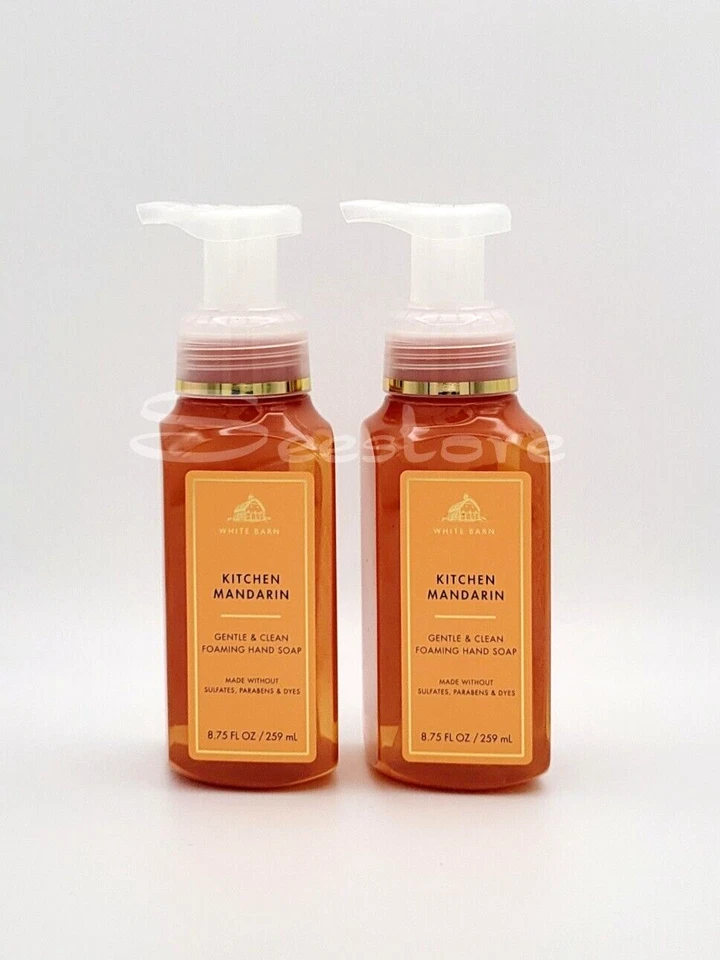Juego de 2 jabón de manos espumoso suave mandarina cocina Bath & Body Works 8,75 oz Foto 1 de 1