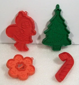 Hallmark Christmas Cookie Cutter Tree Santa Wreath Candy Cane Vintage - 4 LOT - Bild 1 von 5