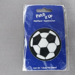 Soccer Ball New "Patch it Up" Brand 2" Iron On Applique Patch - Picture 1 of 2