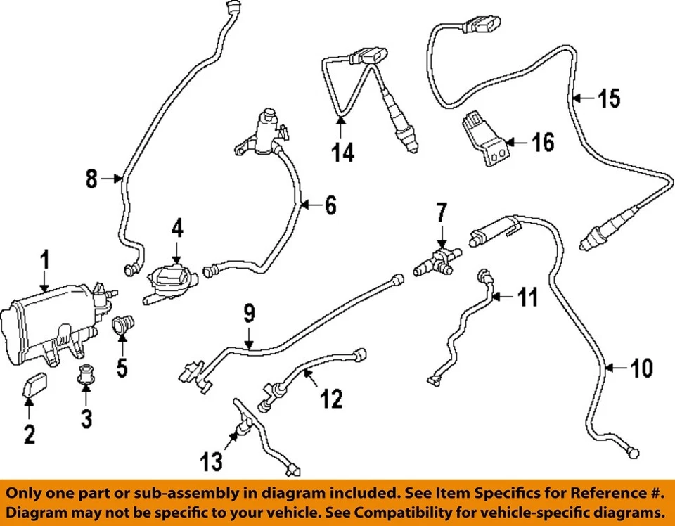 BMW OEM 17-25 230i xDrive Emission Components-Vent Valve 13907643106 - Image 1 of 1