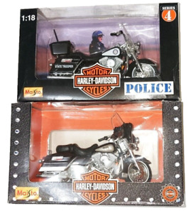 Maisto FLHT Electra Glide and # 4 Harley Davidson Florida St. Police Motorcycle