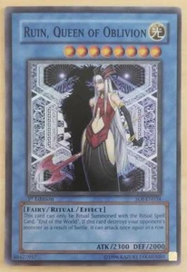 YuGiOh Ruin, Queen Of Oblivion 1st Ed Super SOI-EN034 NM/M - Picture 1 of 1