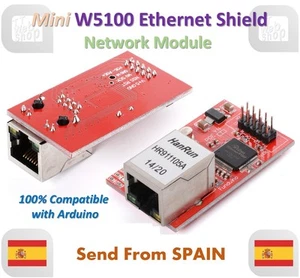 Mini W5100 LAN Ethernet Shield Network Module Board Best for Arduino - Imagen 1 de 5