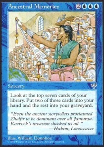 Ancestral Memories ~ Near Mint Mirage MTG Magic UltimateMTG Blue Card - Image 1 of 1