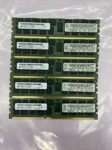 Lot of 5 8GB Micron MT36KSF1G72PZ-1G4M1HE 8GB 2RX4 PC3L 10600R RAM Memory - Picture 1 of 7