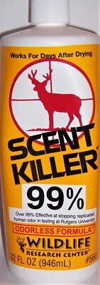 Botella de 32 onzas Scent Killer fórmula inodora ropa spray recarga #560 Foto 1 de 2