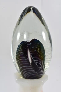 Pisapapeles Robert Eickholt 1975 dicroico pluma tirada vidrio - Imagen 1 de 9