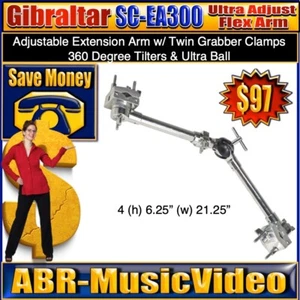 Gibraltar SC-EA300 Adjustable Ultra Flex Extension Arm - Picture 1 of 24