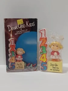 Vela de cumpleaños querido Dios gracias por cumpleaños querido Dios niños que crecen 1 - 5 - Imagen 1 de 12