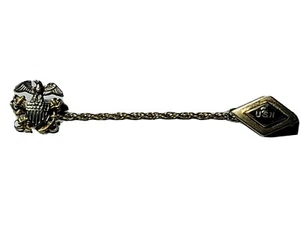 WWII Pin US Navy Sterling  Eagle Shield and Anchors USN Pin - Picture 1 of 6
