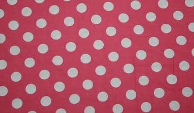 cotton quilting fabric 31" pc Riley Blake medium dot hot pink - Image 1 of 2