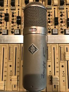 Neumann U48 vintage valve mic signed by two Beatles engineers