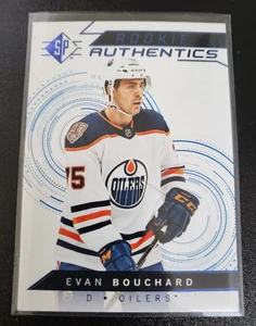 2018-19 UD SP Authentics Blue #104 Evan Bouchard Edmonton - Bild 1 von 2