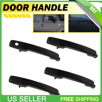 4Pcs Set Outside Exterior Door Handles For 2005-2007 Nissan Pathfinder Frontier - Image 1 of 4