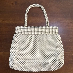 1950’s WHITING & DAVID CO ALUMESH BAG VINTAGE CLUTCH PURSE, RETRO HANDBAG 9x8x2” - Picture 1 of 7