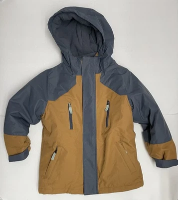 Swiss Tech Boys 3 in 1 Winter Puffer Fleece Jacket Gray Brown Size XS (4-5) - Image 1 of 4