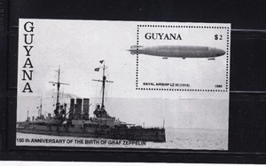 LI05 Guyana 1989 150th Anniversary of the Birth of Ferdinand Graf von Zeppelin - Picture 1 of 1