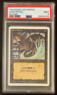 1994 MAGIC: THE GATHERING REVISED DARK RITUAL PSA 9 - Image 1 of 2