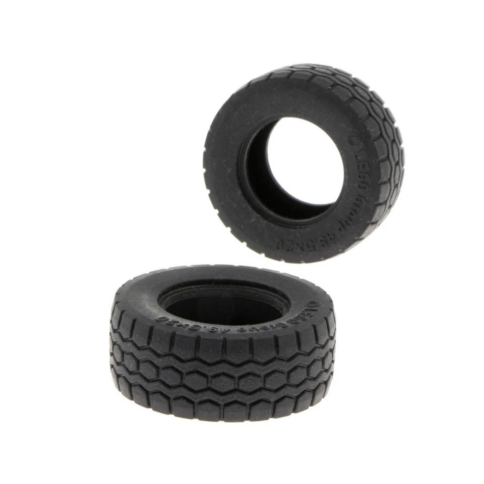 2x Lego Technic Rad 49.5x20 schwarz solo Auto Fahrzeug Reifen 6055626 15413 - Bild 1 von 1