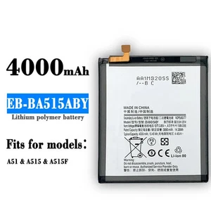 batterie de remplacement EB-BA515ABY pour Samsung Galaxy A51 2020 A515 A515F - Photo 1 sur 4