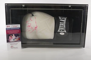 Guante de boxeo Pinklon Thomas HOF en vitrina AUTOGRAFIADO con certificado de autenticidad #BE736 - Imagen 1 de 3