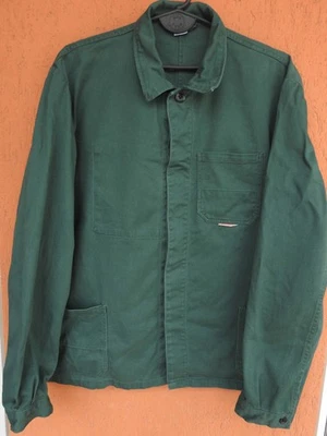 Vintage French Work Jacket Mens XL Chore Coat Green Worker Wear Planam - Image 1 of 4