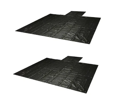 2 Pack Airbag / Parachute Fabric Ultra Light Lumber Tarp 20x27 (6' Drop) - Bl... Foto 1 de 4
