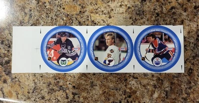 UNCUT SHEET 1993-94 Kraft BRETT HULL PAT VERBERK LAFONTAINE BRAD SHAW Mactavish  - Image 1 of 2