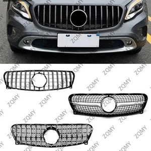 Car Front Bumper Grille Grill For Mercedes Benz GLA Class X156 2014 2015 2016 - Picture 1 of 23