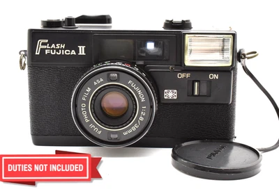 tested【EXC＋5】Fuji Flash Fujica II 35mm Film Camera Point & Shoot from Japan - Image 1 of 4