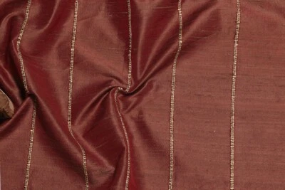 100% SILK VERTICAL STRIPES FABRIC 54"BY 10YRDS DRESS DRAPERY CURTAIN CRAFT CLOTH - Image 1 of 4