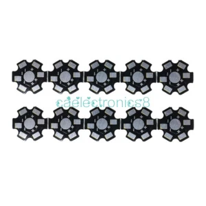 10PCS 20MM 1W 3W 5W high Power LED Universal Aluminum Plate Heat Sink Black CA - Picture 1 of 4