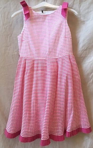 I PINCO PALLINOL Pink and Silver Sleeveless Striped Dress~12~Italy~Retails $500+ - Picture 1 of 5